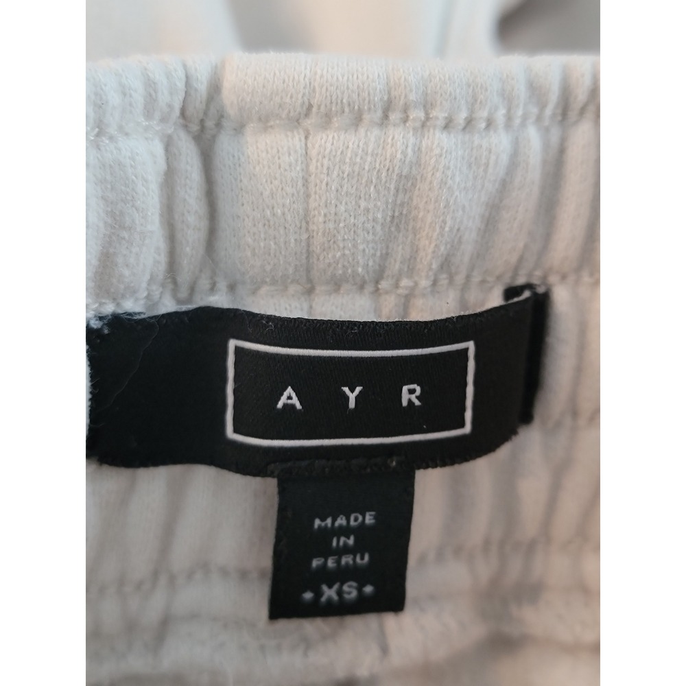 AYR All Year Round Sweatpants XS Cream Off White Joggers Elastic Waist Peru - Picture 5 of 5